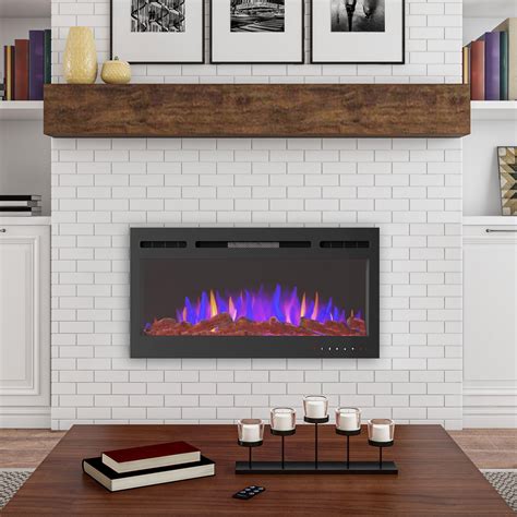 36 inch electric fireplace box insert|36 wall mounted electric fireplace.